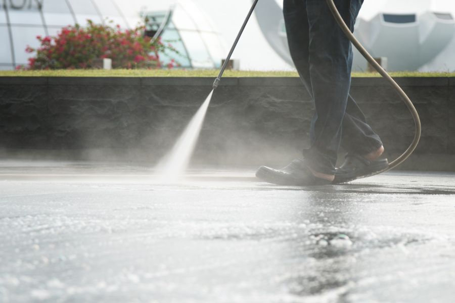 Commercial Pressure Washing by Golden Eagle Cleaning Service